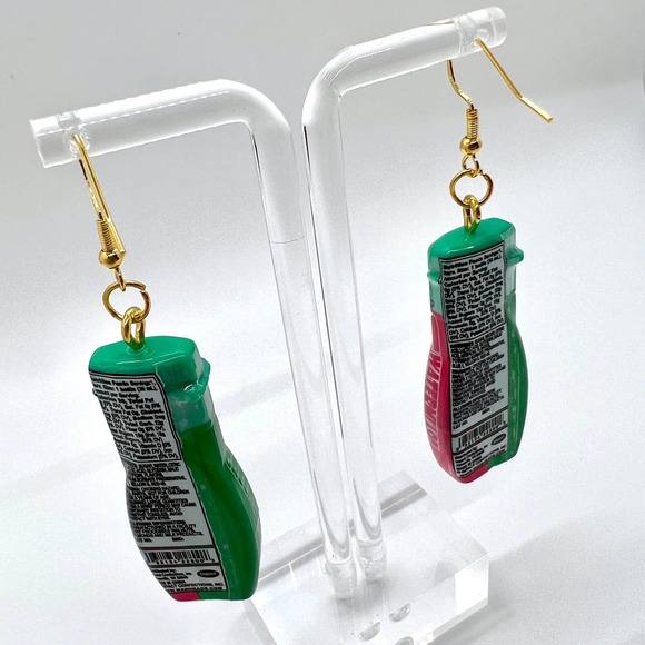 War Heads Earrings - Super Sour Candy Mini Brands Earrings - Snack Earrings - Picture 2 of 7
